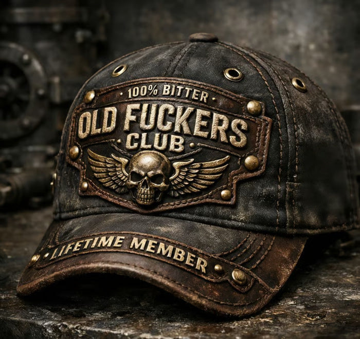 Gorra bordada Old Fuckers Club Vintage