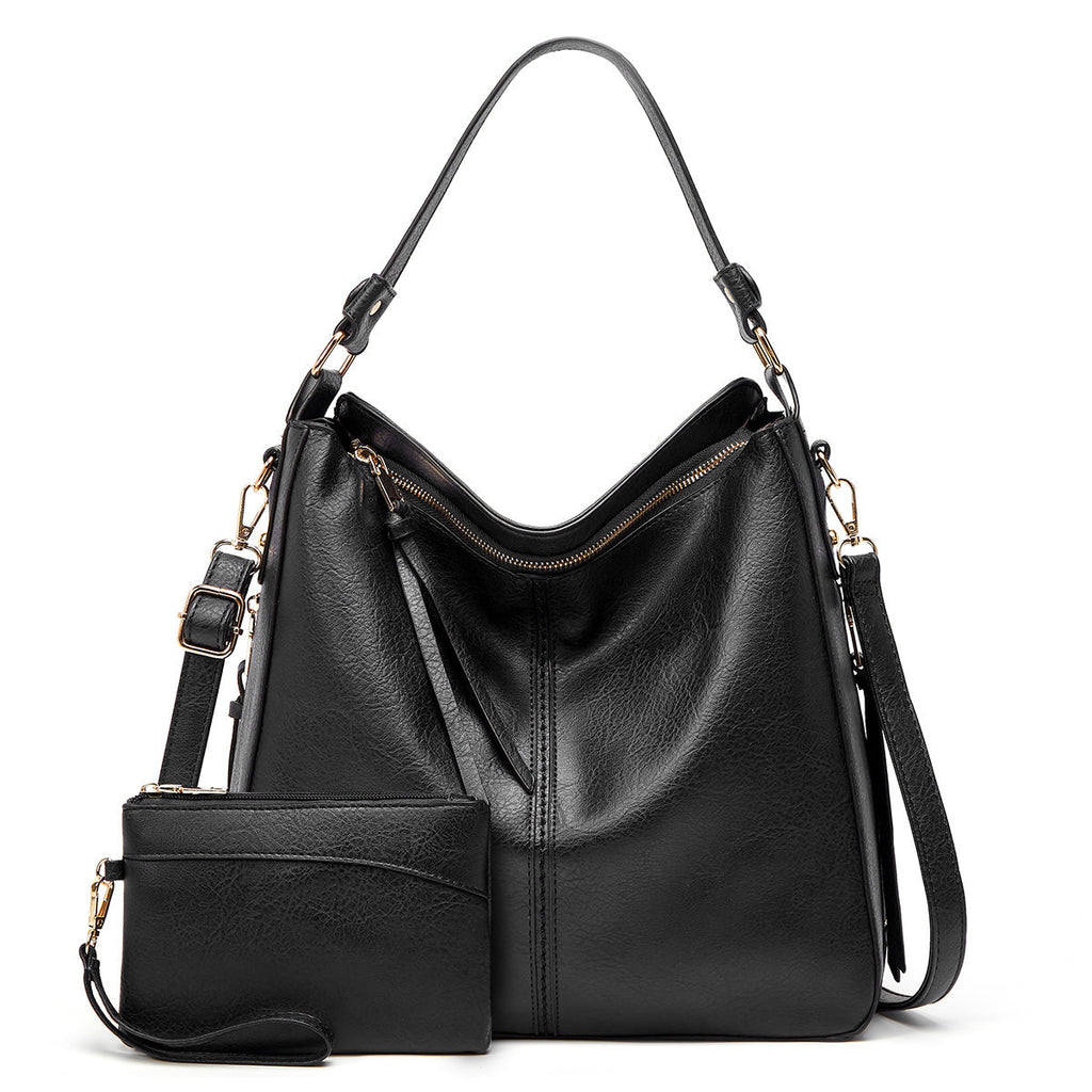 Luxury Bolso hobo de piel anti robo