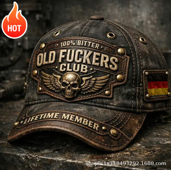 Gorra bordada Old Fuckers Club Vintage