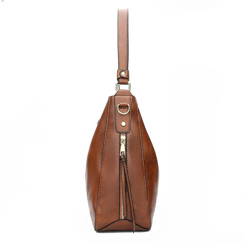 Luxury Bolso hobo de piel anti robo