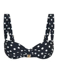 Top negro con lunares de Rhodes