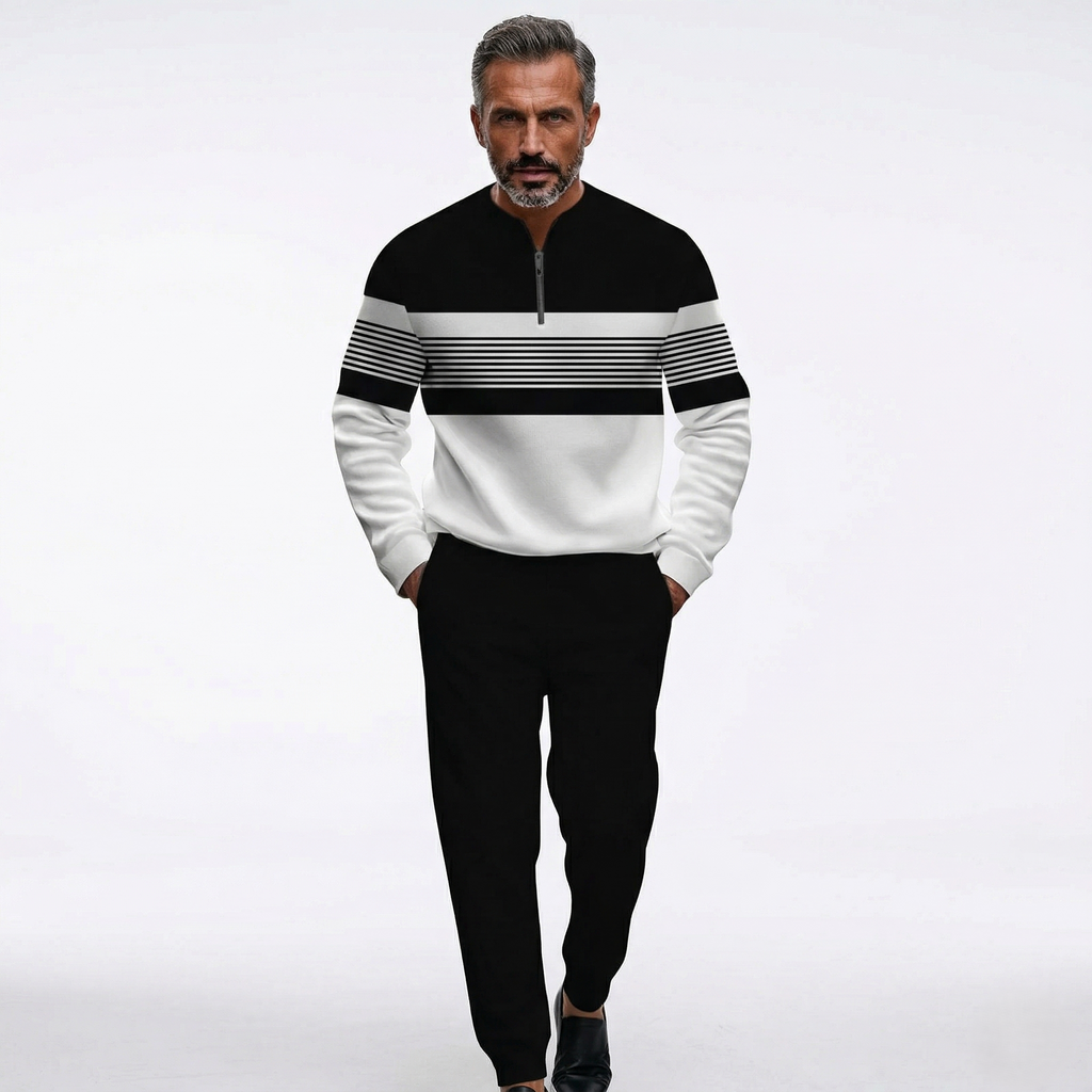 ⌛ ¡Solo quedan 3 días: 50 % de descuento en todo! ⏰ Conjunto para hombre: jersey con estampado gráfico y pantalones
