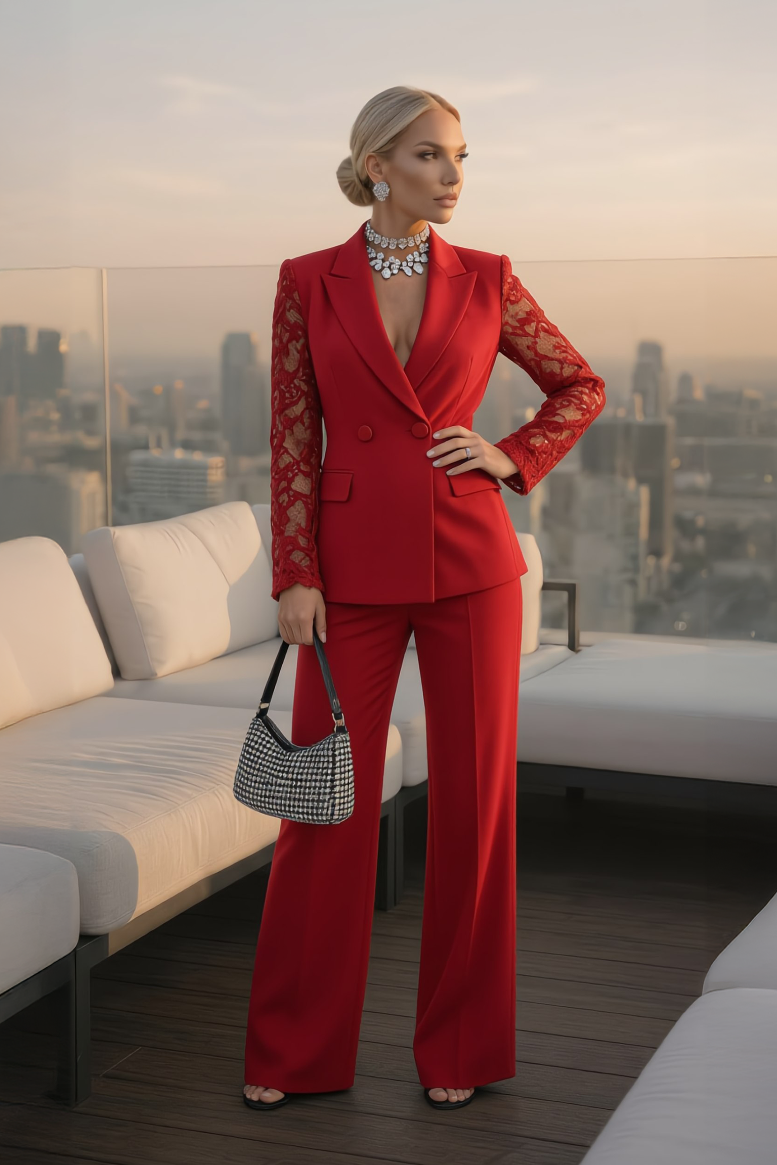 Conjunto de chaqueta y pantalón Manuela