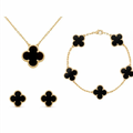 Set Alhambra Vintage: La Elegancia del Trébol (Collar, Pulsera y Aretes)