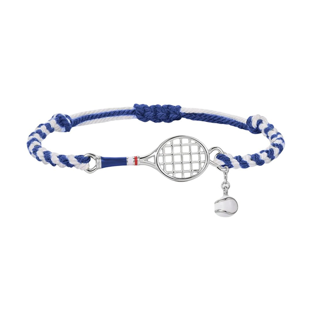 Pulsera de cordón, efigie de tenis, deporte, acero inoxidable, modelo Roland