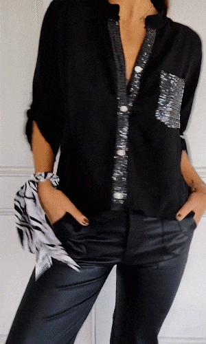 Camisa con purpurina