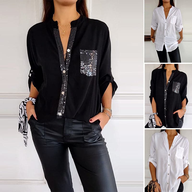 Camisa con purpurina