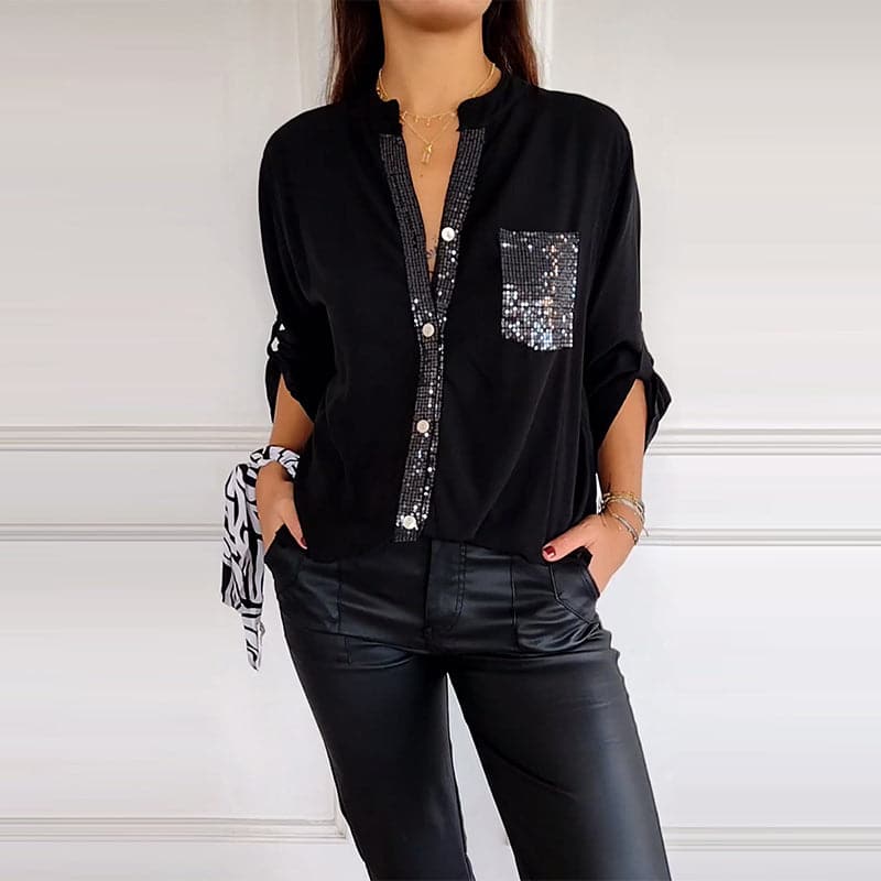Camisa con purpurina