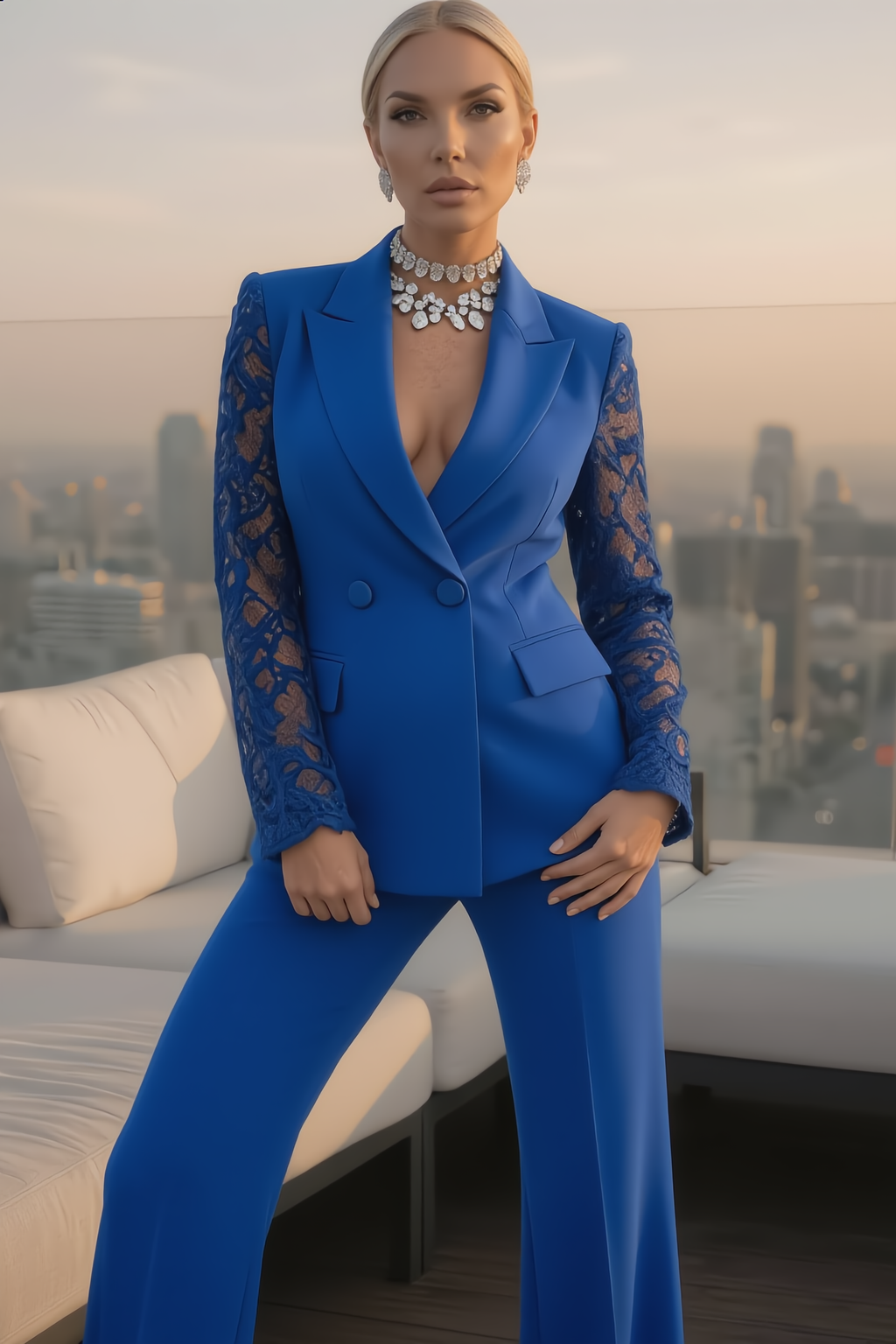 Conjunto de chaqueta y pantalón Manuela