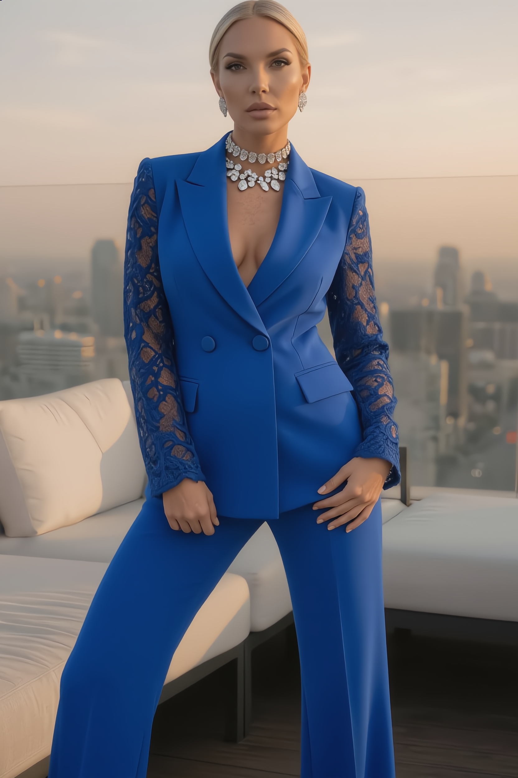 Conjunto de chaqueta y pantalón Manuela