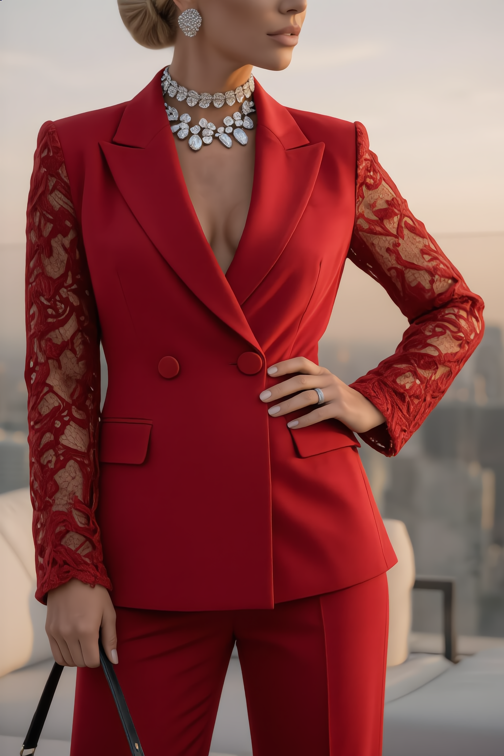 Conjunto de chaqueta y pantalón Manuela