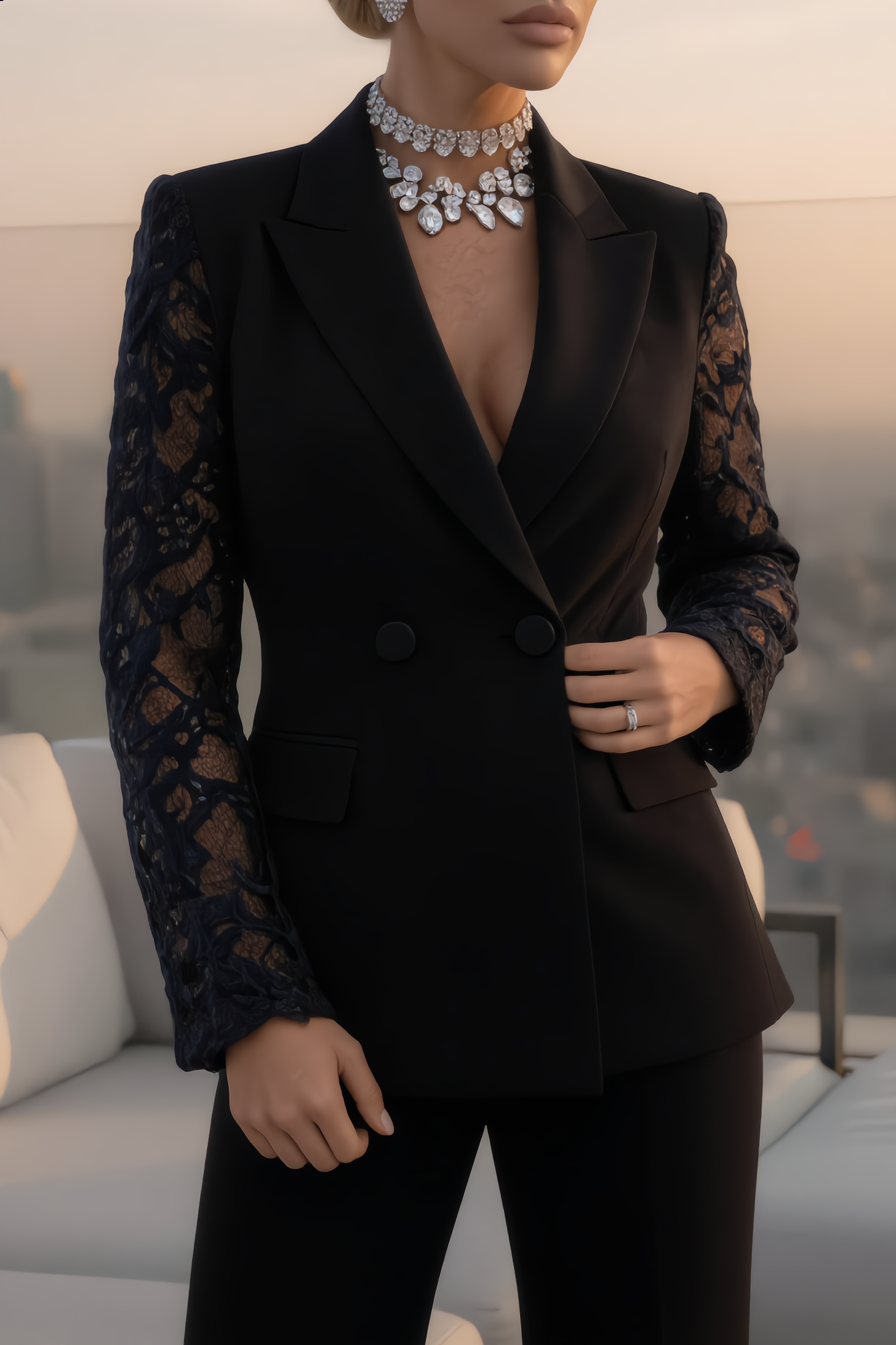 Conjunto de chaqueta y pantalón Manuela