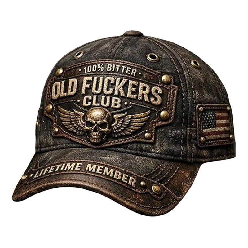 Gorra bordada Old Fuckers Club Vintage