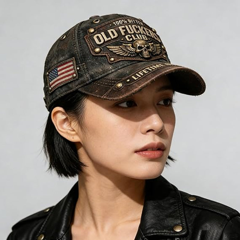 Gorra bordada Old Fuckers Club Vintage