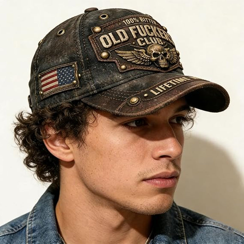 Gorra bordada Old Fuckers Club Vintage