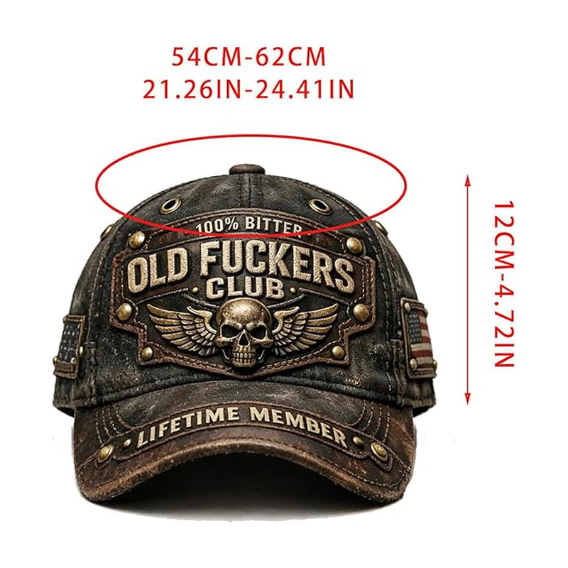 Gorra bordada Old Fuckers Club Vintage