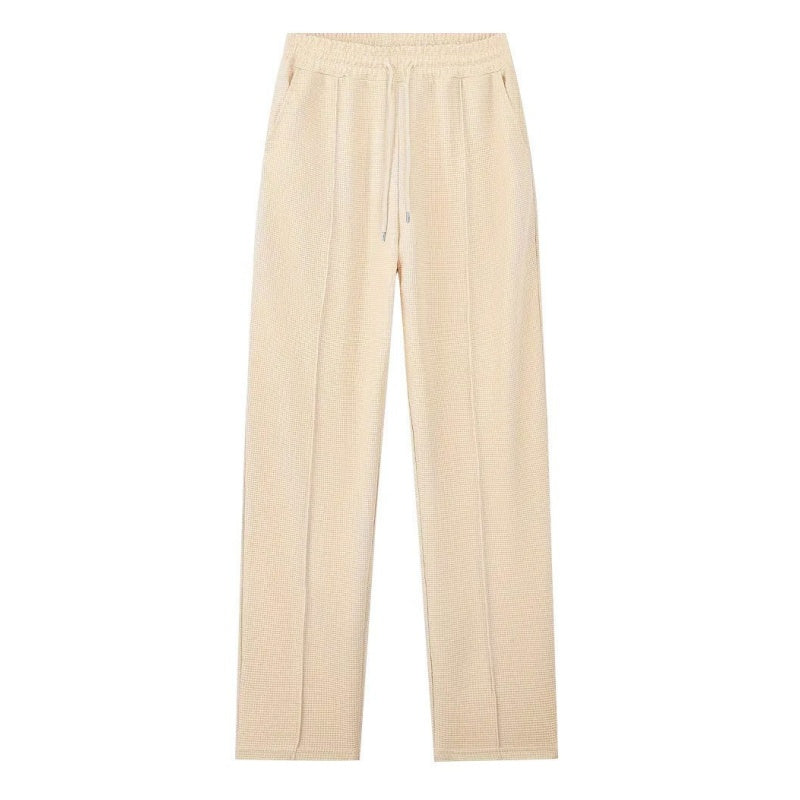 🏃👖Conjunto de hombre compuesto por una sudadera de punto de panal y unos pantalones de corte recto