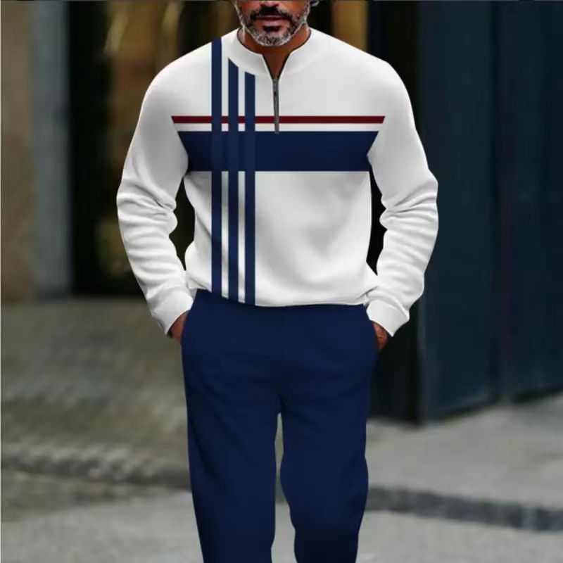 ⌛ ¡Solo quedan 3 días: 50 % de descuento en todo! ⏰ Conjunto para hombre: jersey con estampado gráfico y pantalones