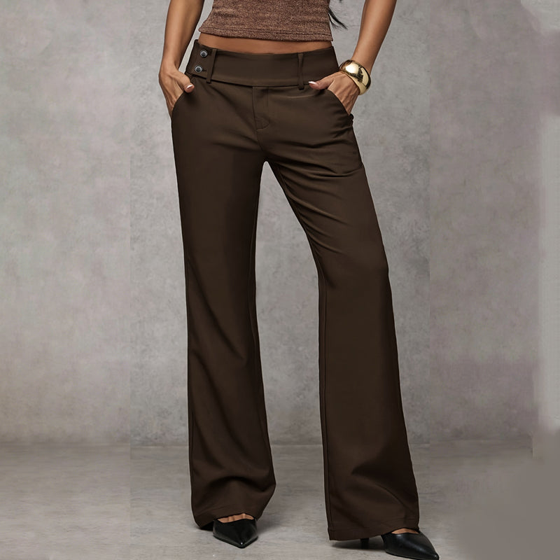 Pantalones de traje de corte amplio para mujer: elegantes, cómodos y atemporales
