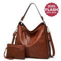 Luxury Bolso hobo de piel anti robo